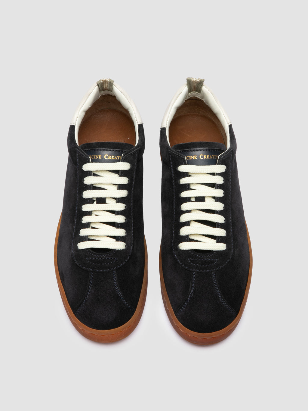 DESTINY 103 - Sneaker in Pelle e Pelle Scamosciata Blu - image 2,side view