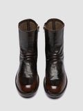 DIARY 115 - Brown Stretch Leather Boots - thumb image 2,side view