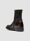 DIARY 115 - Brown Stretch Leather Boots - thumb image 4,side view