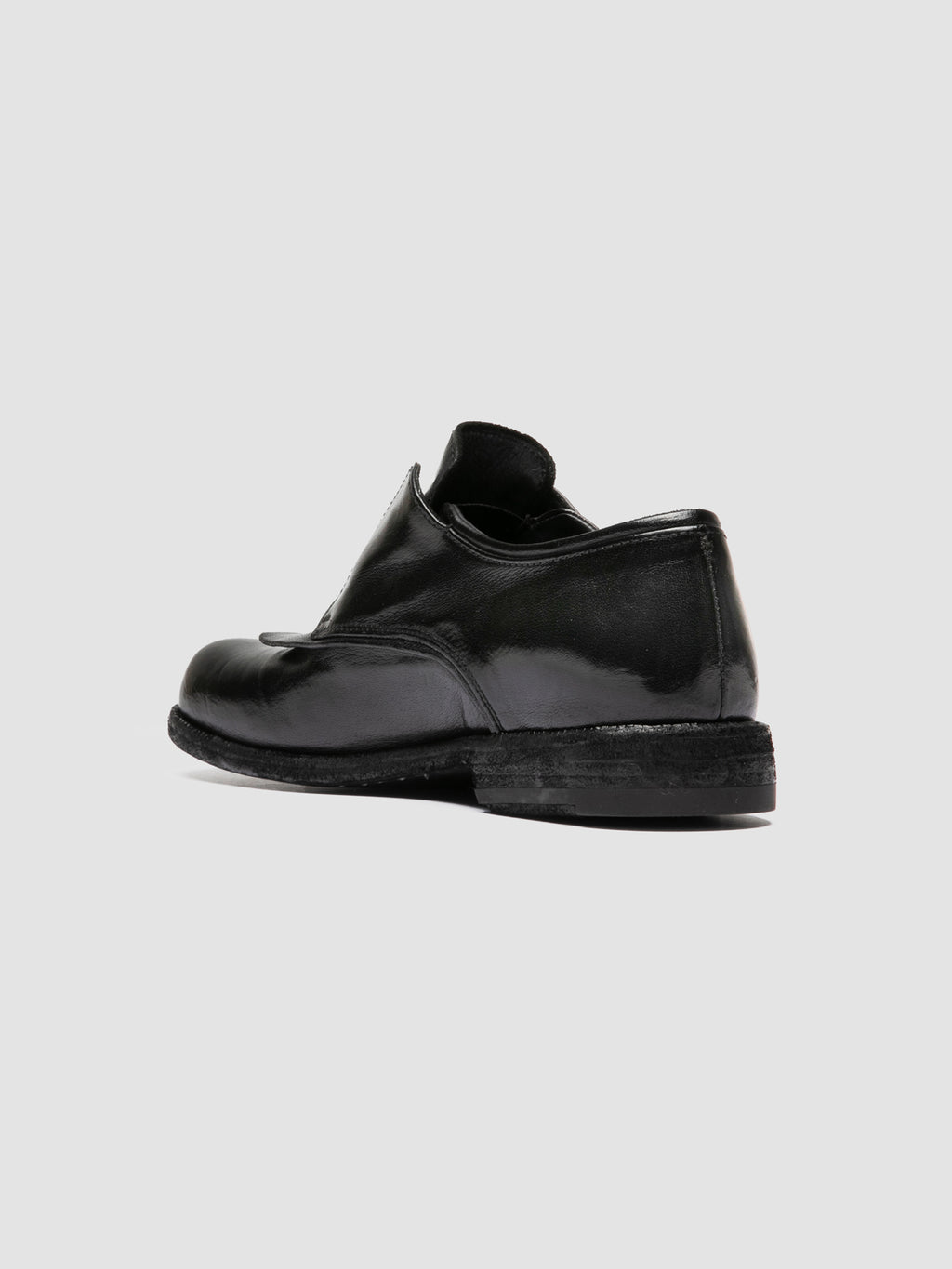 EMERALD DD 001 - Scarpe Derby in Pelle Nera - image 4,side view
