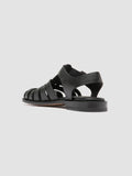EMERALD 013 - Sandali Fisherman in Pelle Nera - thumb image 4,side view