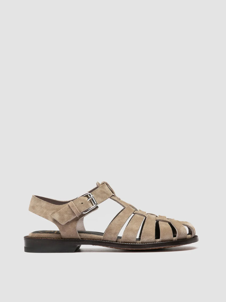 EMERALD 013 - Taupe Suede Fisherman Sandals