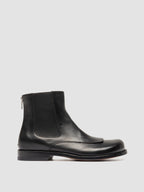 EMERALD 015 - Stivali con Zip in Pelle Nera