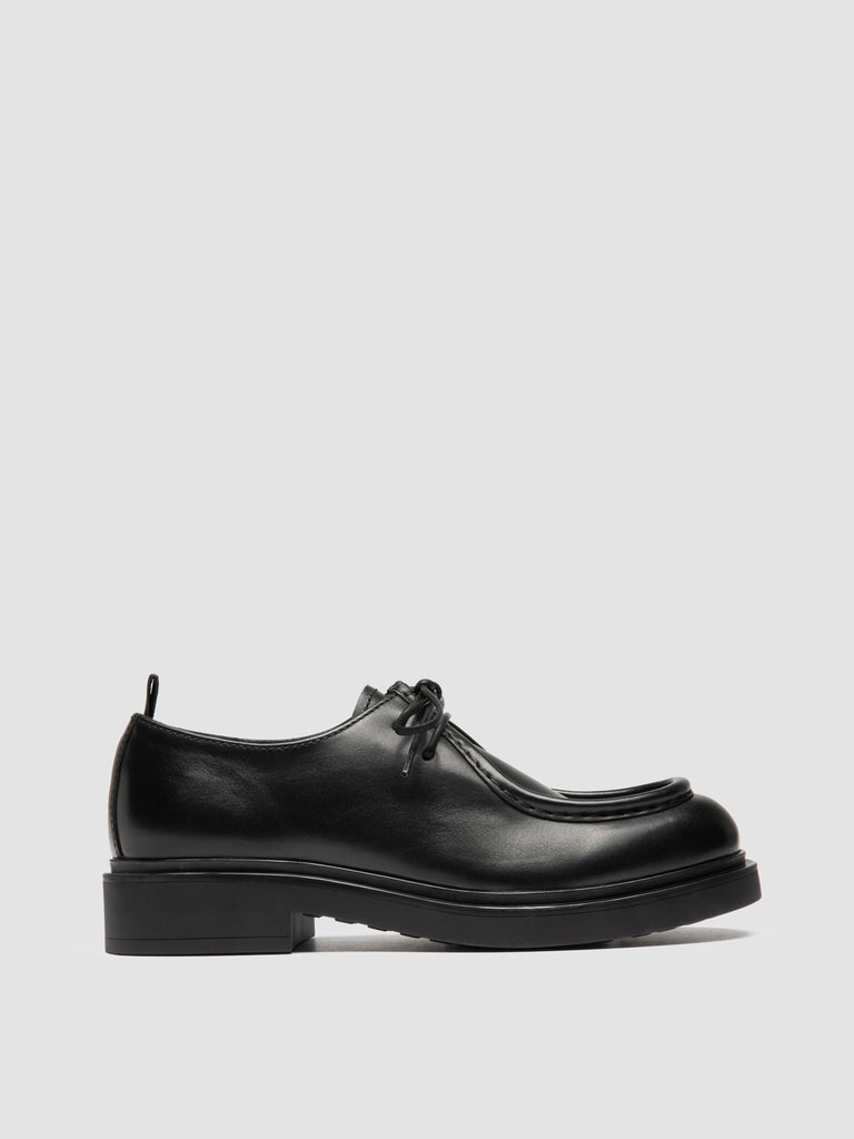 ENGINEER 102 - Black Leather Derby Shoes