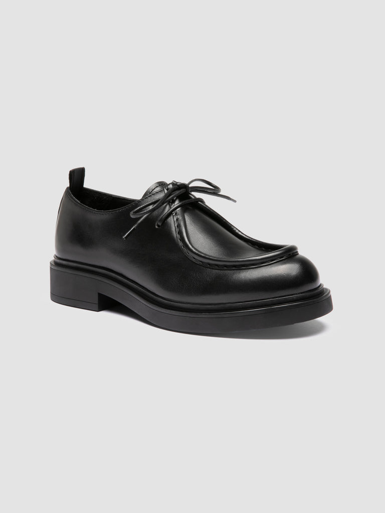 ENGINEER 102 - Black Leather Derby Shoes