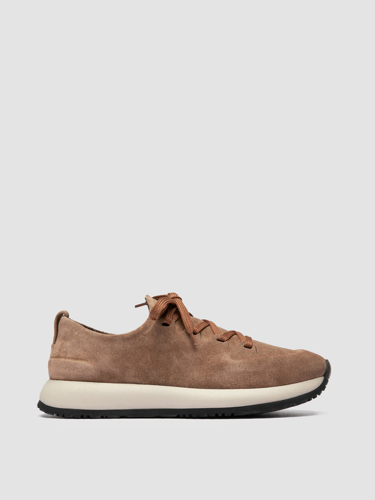 ENTIRE 101 - Taupe Suede Low-Top Sneakers