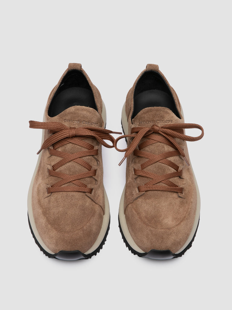 ENTIRE 101 - Taupe Suede Low-Top Sneakers