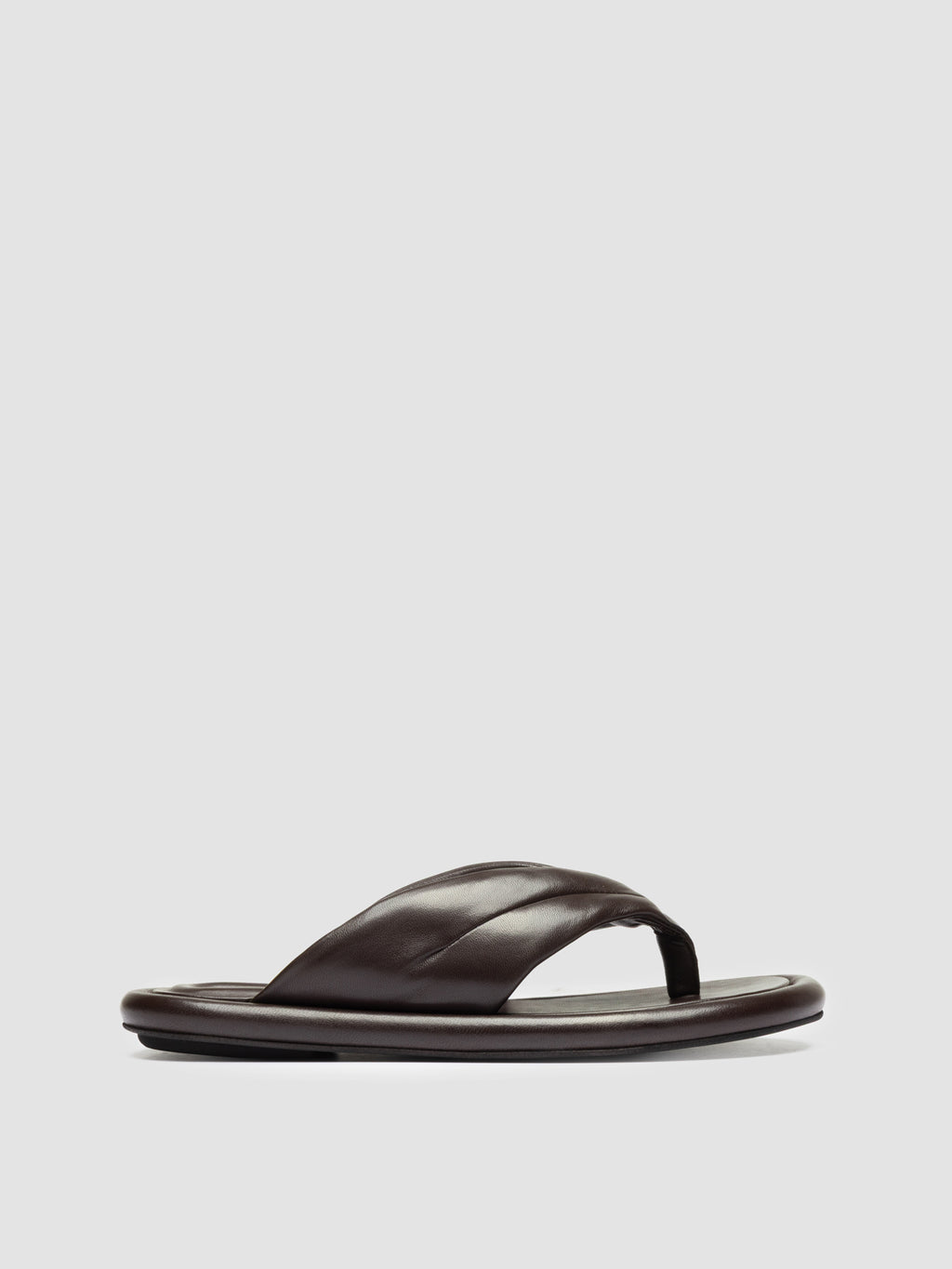 ESTENS 112 - Sandali Infradito in Pelle Marrone - image 1,side view