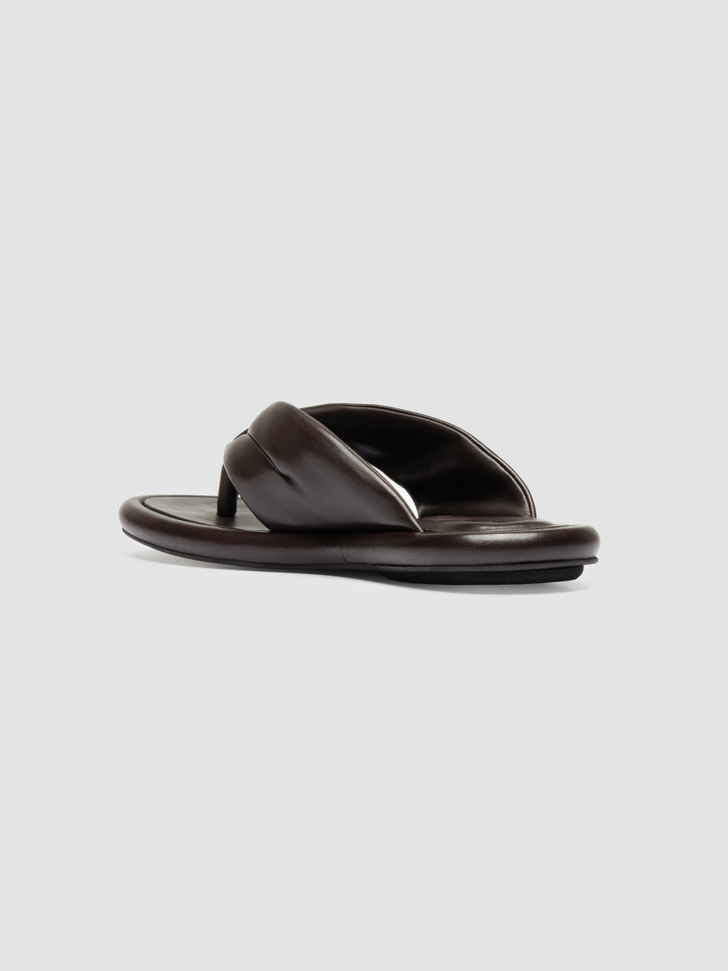 ESTENS 112 - Sandali Infradito in Pelle Marrone - image 4,side view