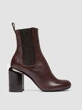 ESTHER 002 - Burgundy Leather Chelsea Boots