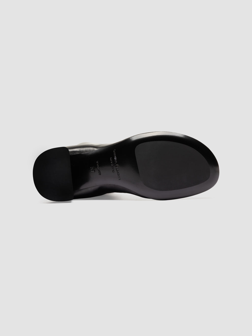FLORE 012_W - Stivaletti con Zip in Pelle Nera - image 5,side view