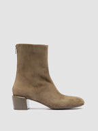 FLORE 012_W - Stivali con Zip in Pelle Scamosciata Marrone