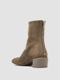 FLORE 012_W - Stivali con Zip in Pelle Scamosciata Marrone - thumb image 4,side view
