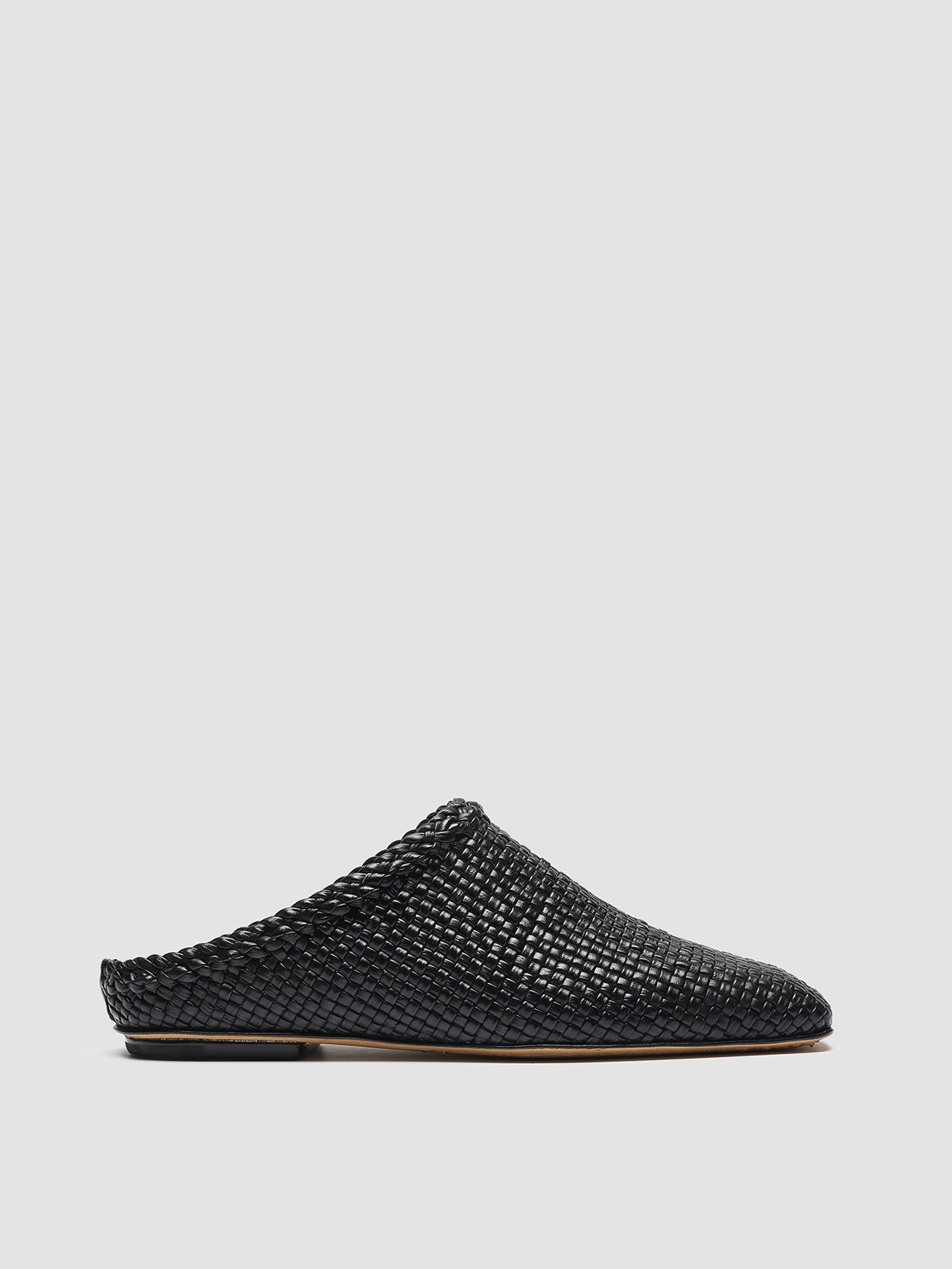 Officine Creative FLOW 001 Sabot in Pelle Nera