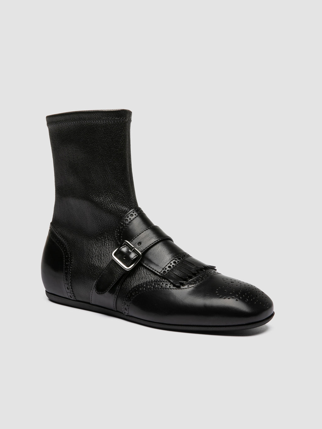FONTRIERS 110 - Black Leather Boots - image 3,side view