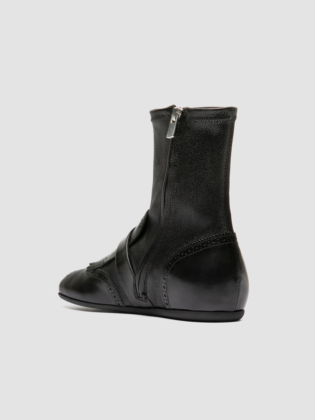 FONTRIERS 110 - Black Leather Boots - image 4,side view