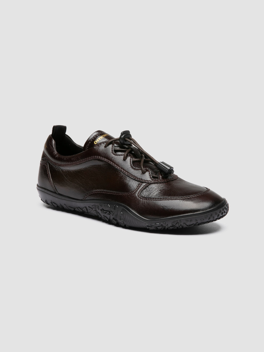 GHILLIE 101 - Brown Leather Low Top Sneakers - image 3,side view