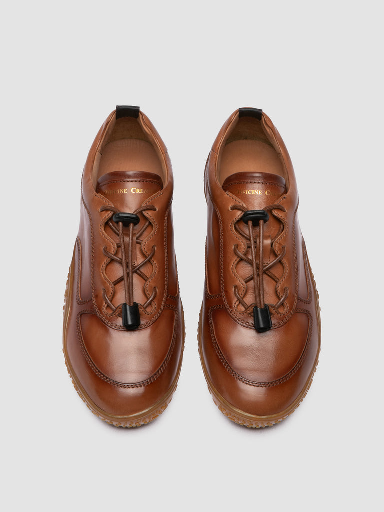 GHILLE 101 - Sneaker Basse in Pelle Marrone