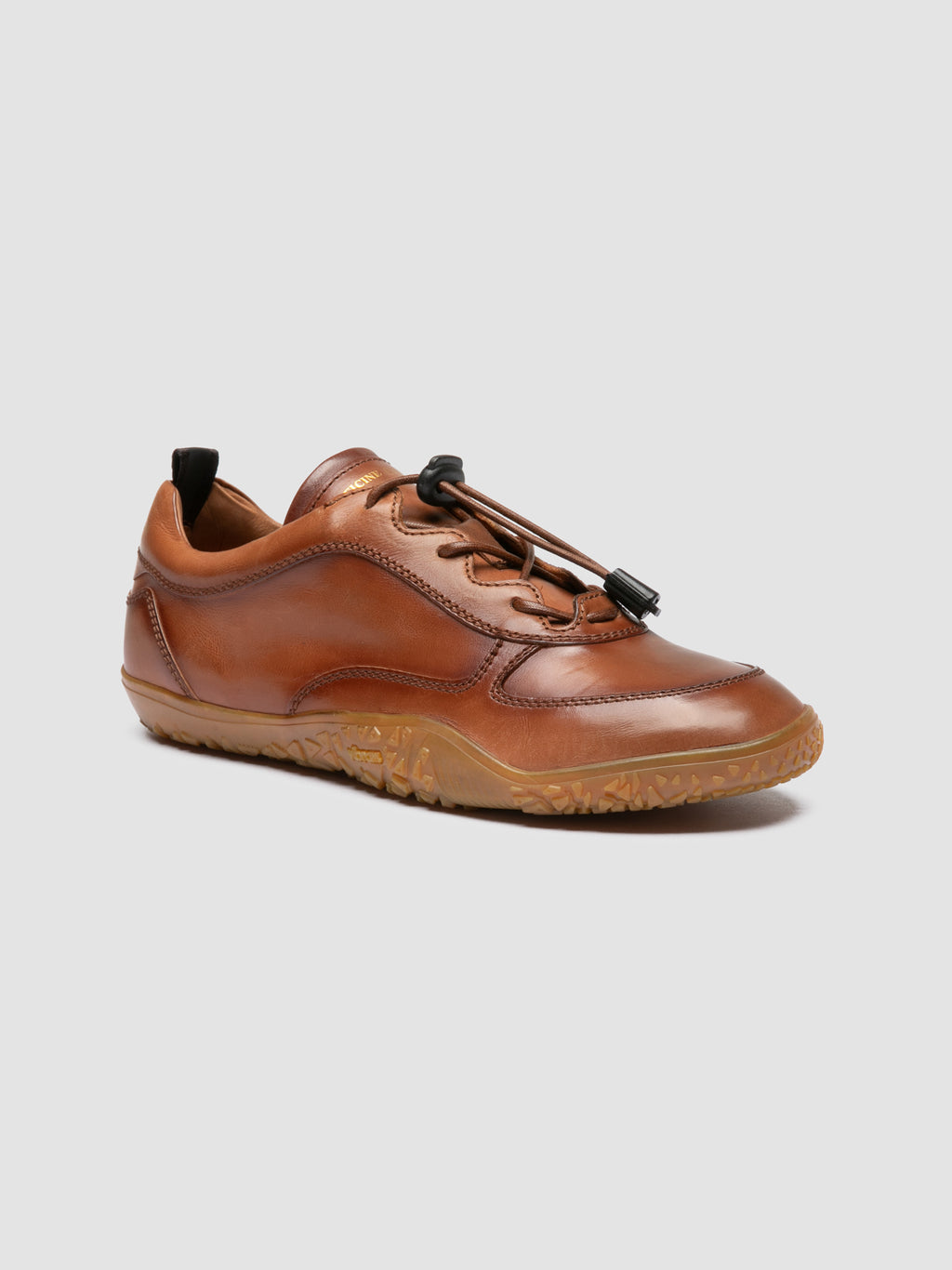 GHILLE 101 - Sneaker Basse in Pelle Marrone - image 3,side view
