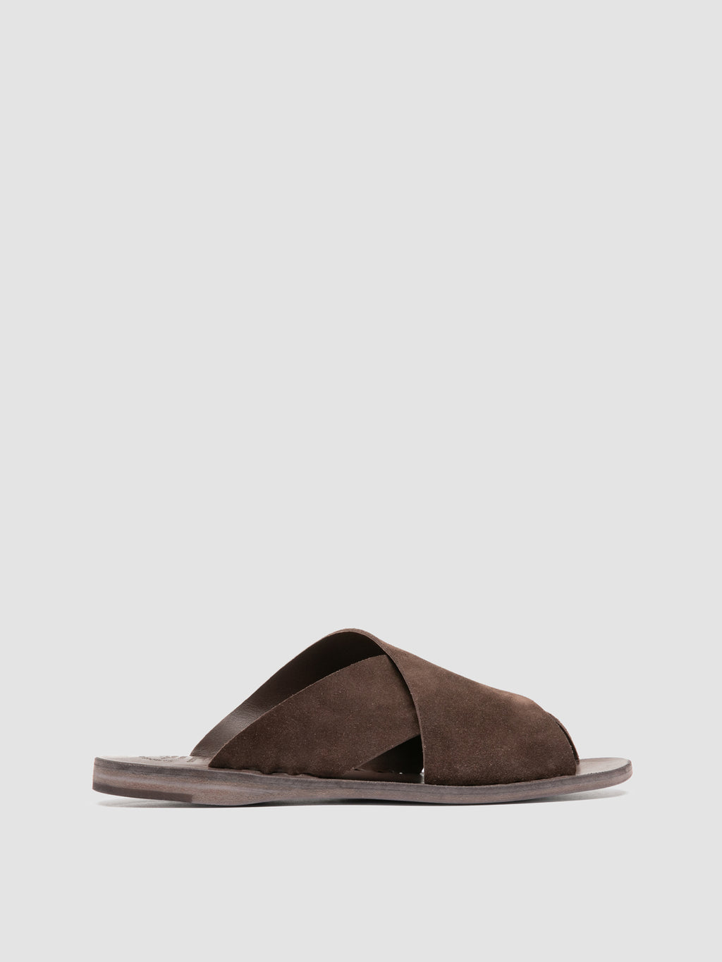 ITACA 054 - Slide in Pelle Scamosciata Marrone - image 1,side view