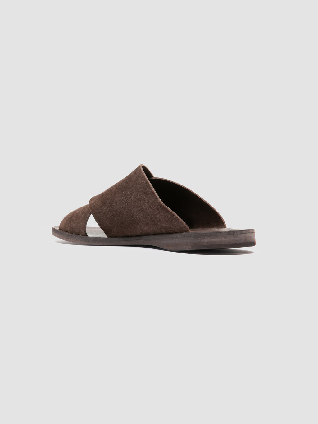 ITACA 054 - Slide in Pelle Scamosciata Marrone - image 4,side view