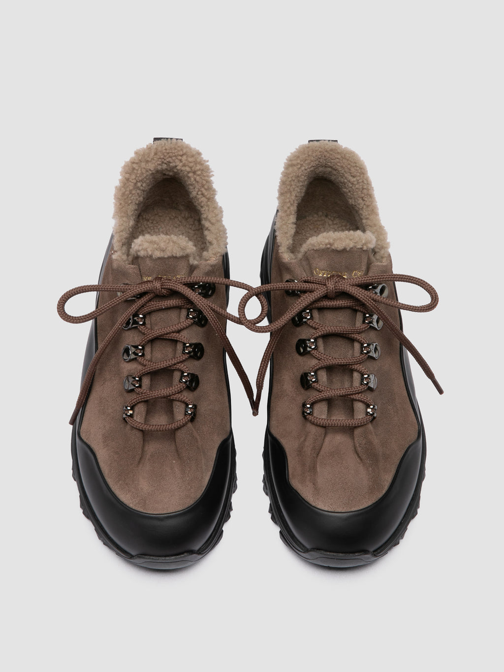 ITINERE 103 - Sneaker in Pelle Color Tortora - image 2,side view