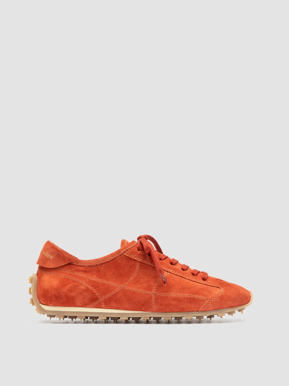 JARRED 101 - Sneaker Basse in Pelle Scamosciata Color Ruggine - image 1,side view