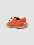 JARRED 101 - Sneaker Basse in Pelle Scamosciata Color Ruggine - thumb image 4,side view