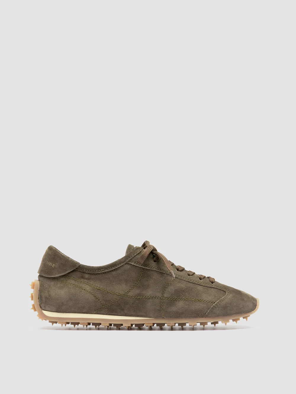 JARRED 101 - Sneaker Basse in Pelle Scamosciata Verde - image 1,side view