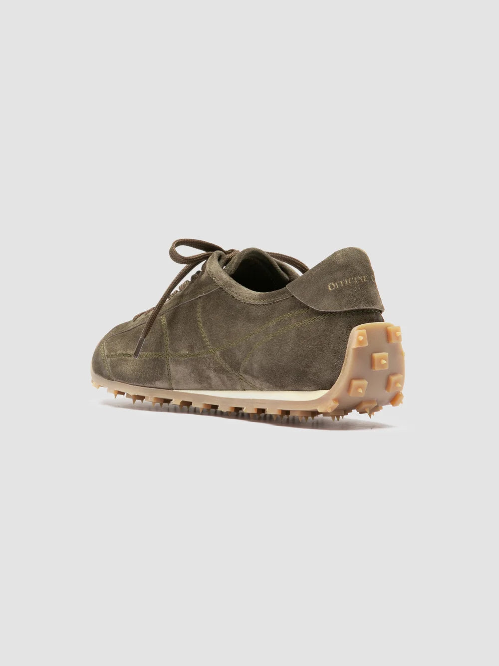 JARRED 101 - Sneaker Basse in Pelle Scamosciata Verde - image 4,side view