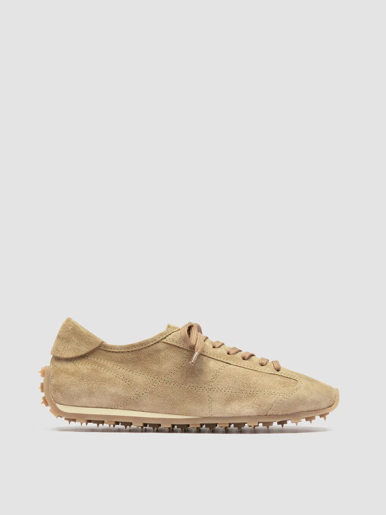 JARRED 101 - Sneaker Basse in Pelle Scamosciata Beige