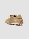 JARRED 101 - Sneaker Basse in Pelle Scamosciata Beige - thumb image 4,side view