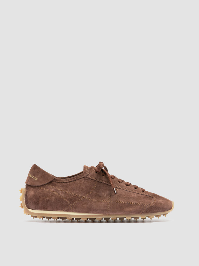 JARRED 101 - Brown Suede Low-Top Sneakers