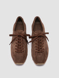 JARRED 101 - Sneaker Basse in Pelle Scamosciata Marrone - thumb image 2,side view