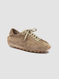 JARRED 101 - Taupe Suede Low-Top Sneakers - thumb image 3,side view