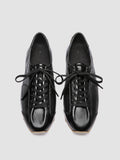 JARRED 102 W - Sneaker Basse in Pelle Nera - thumb image 2,side view