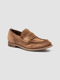 KALLIOPI 002 - Mocassini Penny in Pelle Scamosciata Marrone - thumb image 3,side view