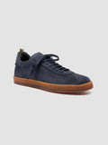 KARMA 101 - Blue Suede Low Top Sneakers - thumb image 3,side view
