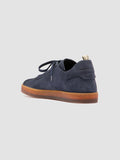 KARMA 101 - Blue Suede Low Top Sneakers - thumb image 4,side view