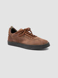KARMA 101 - Brown Suede Low Top Sneakers - thumb image 3,side view