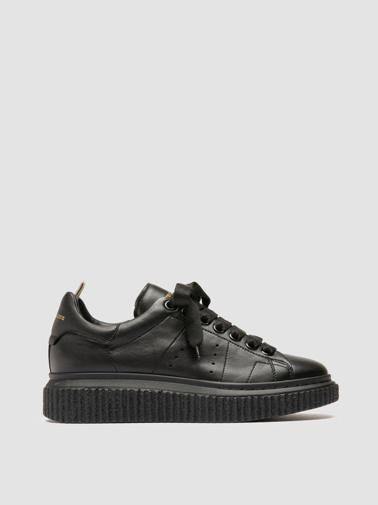 KRACE 118 - Black Leather Sneakers