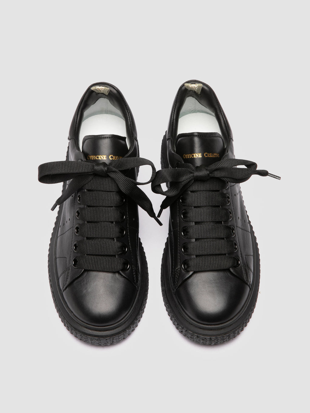 KRACE 118 - Black Leather Sneakers