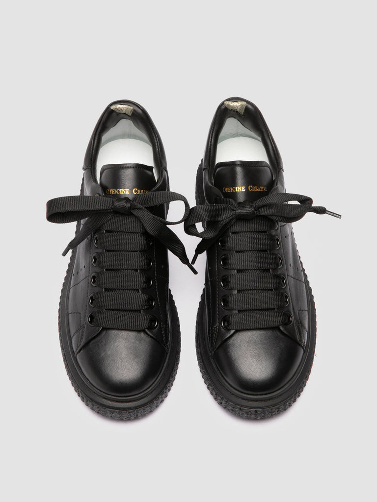 KRACE 118 - Black Leather Sneakers