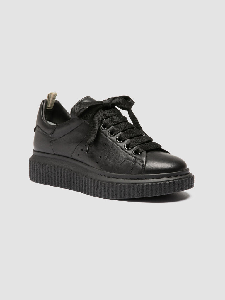 KRACE 118 - Black Leather Sneakers