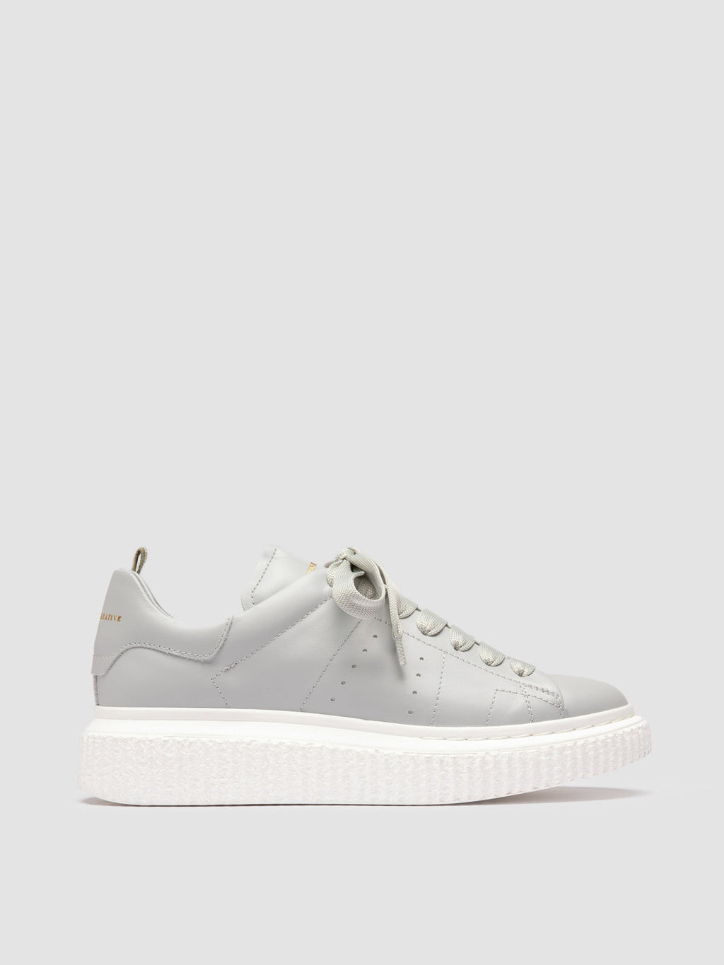 KRACE 129 - Grey Leather Sneakers