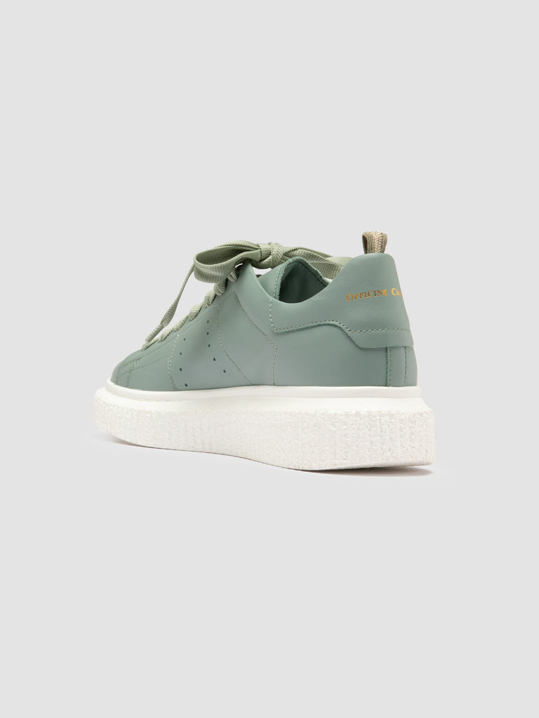 KRACE 129 - Green Leather Sneakers