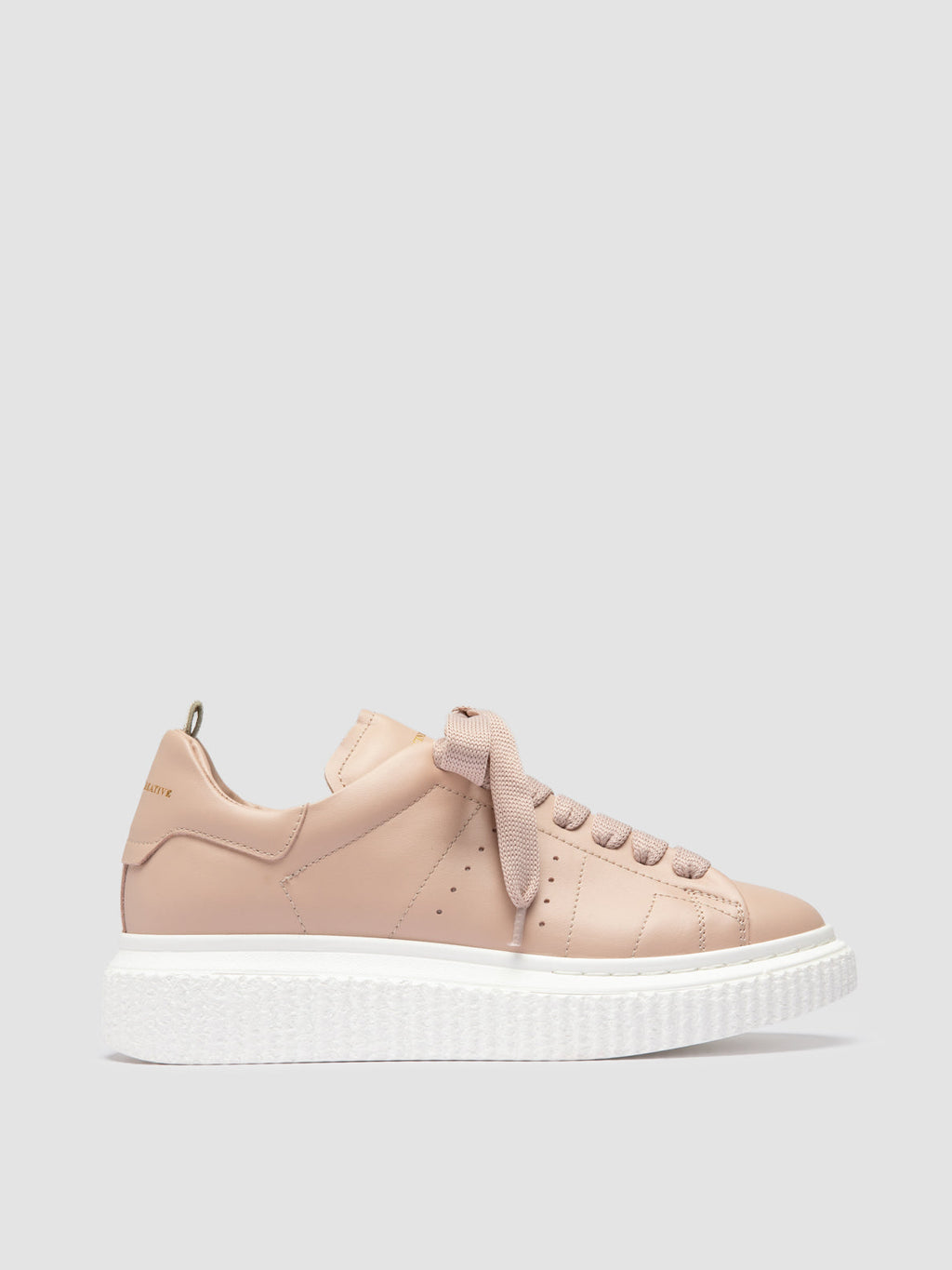 KRACE 129 - Beige Leather Sneakers
