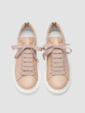 KRACE 129 - Beige Leather Sneakers
