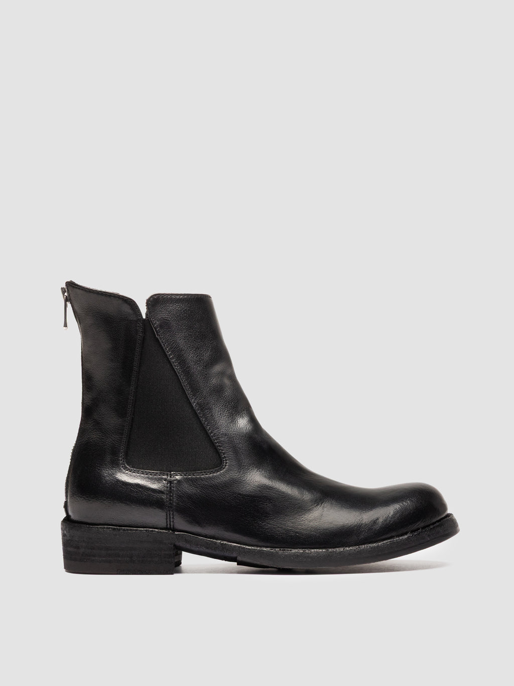 LEGRAND 139 - Black Leather Zip Boots - image 1,side view