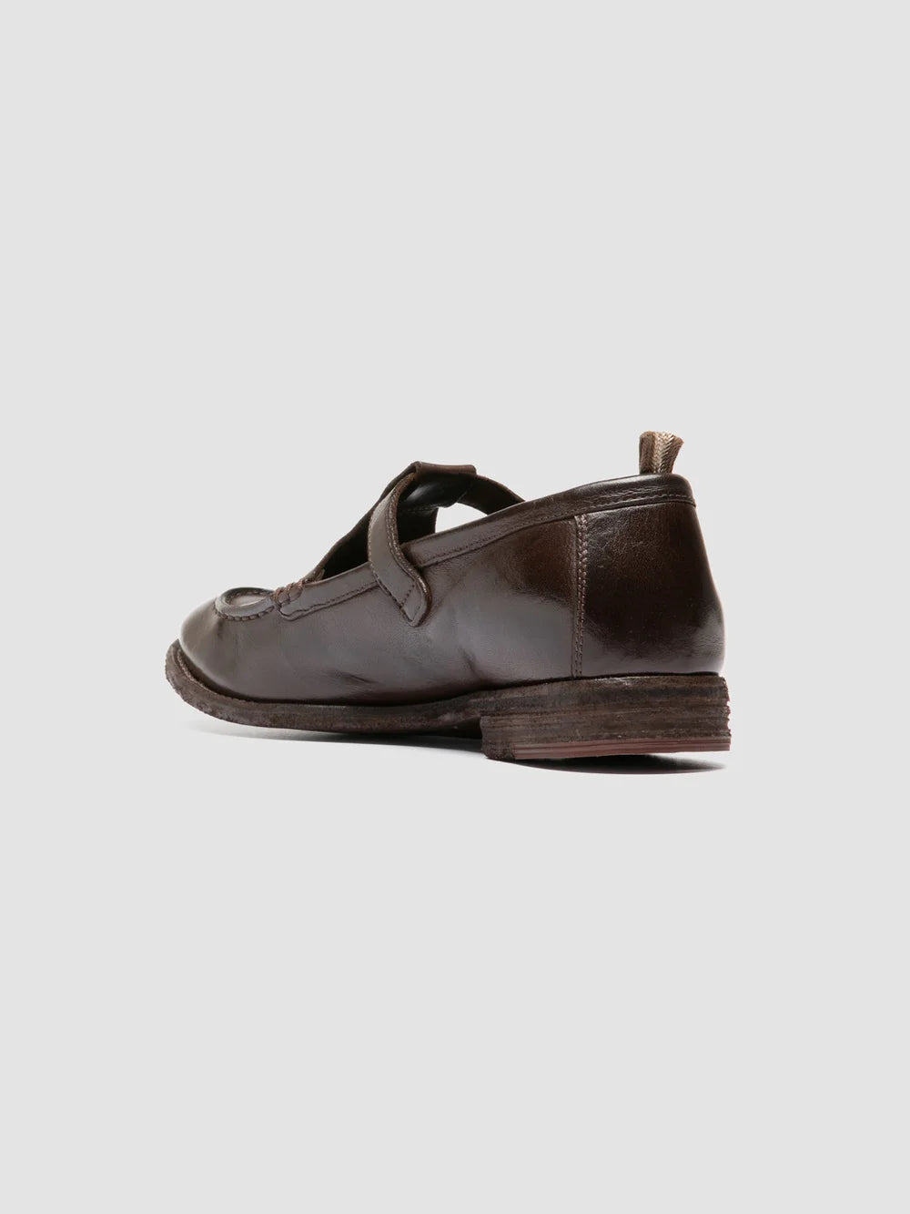LEXIKON 552 - Scarpe con Cinturino a T in Pelle Marrone - image 4,side view